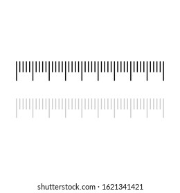 The measurement scale icon, with a white background. EPS 10