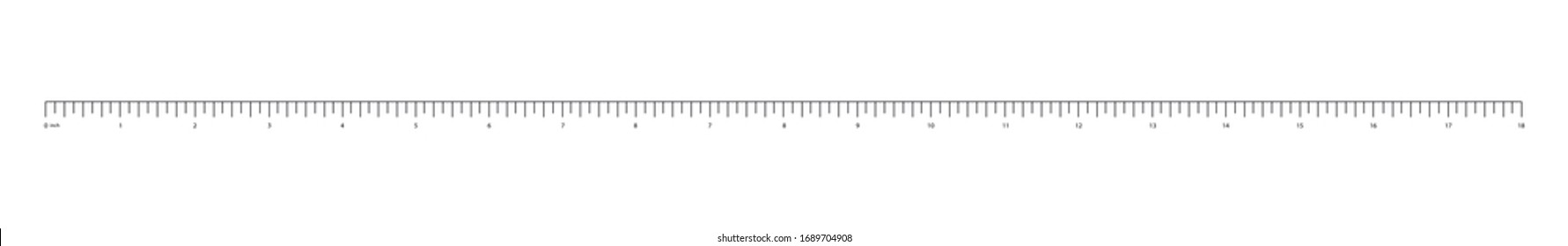 Measurement scale, markup for a ruler. Measuring tool. The release of the ruler. Size indicator units. Metric inch size indicators. Vector illustration.