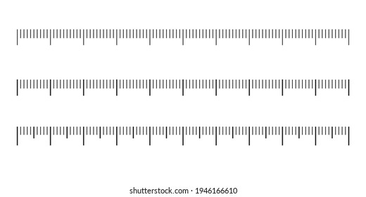 The measurement scale for the ruler. Different variants of vector markup