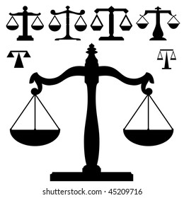 Measurement scales in vector silhouette and varying levels of detail