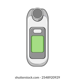 medição espirômetro de desenho animado. função respiratória, diagnóstico de saúde, respirando sinal de espirômetro de medição pulmonar.