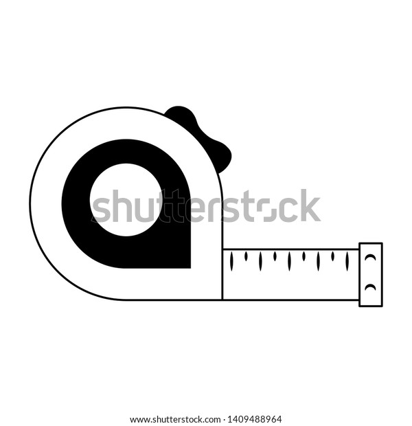 Measurement Tape Construction Tool Cartoon Vector Stock Vector (Royalty ...