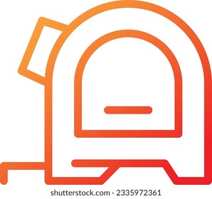 Gradientsymbol des Messbandes - Einzelsymbol, Vektorgrafik