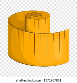 Measurement tape icon. Cartoon illustration of measurement tape vector icon for web