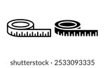 Measurement Tape icon line style. EPS10