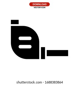 measurement tape icon or logo isolated sign symbol vector illustration - high quality black style vector icons
