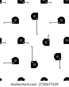 Maßband Symbol Nahtloses Muster, Band Maßeinheit Gerät Vektor Kunst Illustration