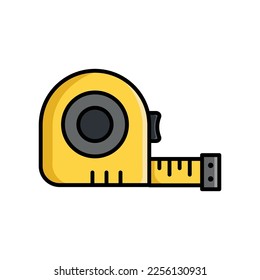 measurement tape icon vector design template in white background