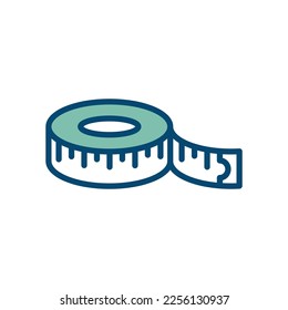 plantilla de diseño de vectores de icono de cinta de medida en fondo blanco