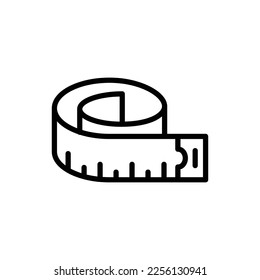 measurement tape icon vector design template in white background