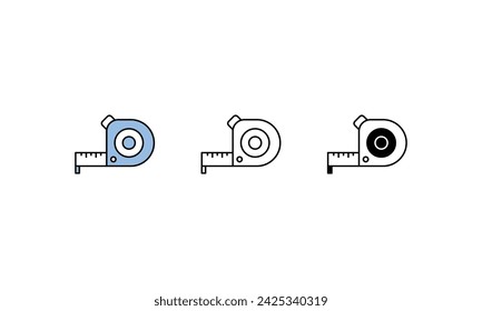 Measurement Tape icons vector strock illustration