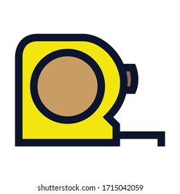 Cinta de medida.Icono de color del vector simple.