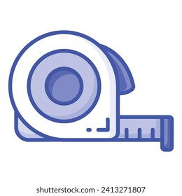 Measurement Tape vector design, an instrument for measuring, inches tape icon