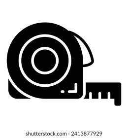 Measurement Tape vector design, an instrument for measuring, inches tape icon