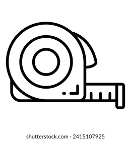 Measurement Tape vector design, an instrument for measuring, inches tape icon