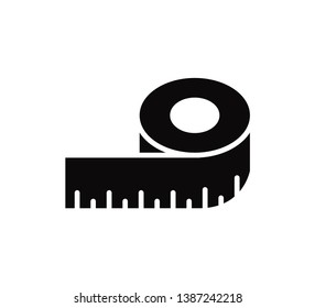 Measurement tape vector style flat trendy