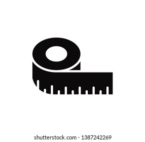 Measurement tape vector style flat trendy