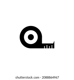Measurement tape vector style flat trendy