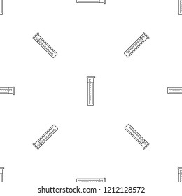 Measurement test tube pattern seamless vector repeat geometric for any web design