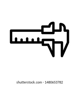 measurement thin line vector icon