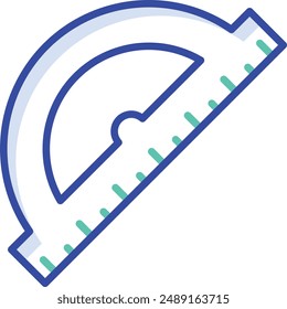 Measurement Tool outline color vector illustration