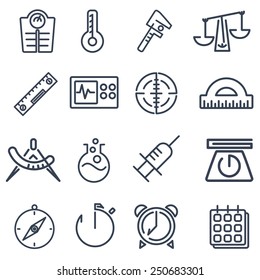 Measurement tools icon pack