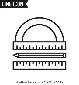 Measurement vector icon