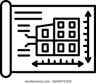 Icono de Vector de medición. Se puede utilizar para aplicaciones de impresión, móviles y de Web.