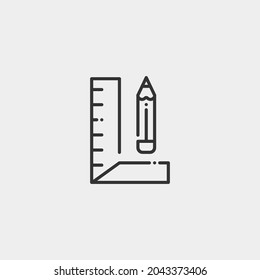 Measurement vector icon illustration sign