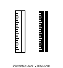 Measurement vector linear and filed illustration on white background..eps