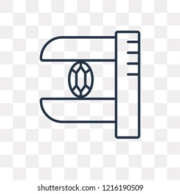 Measurement vector outline icon isolated on transparent background, high quality linear Measurement transparency concept can be used web and mobile