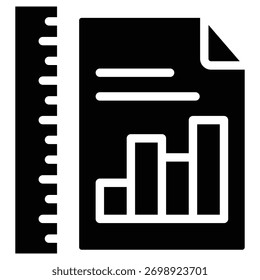 measurement web icon in bold style