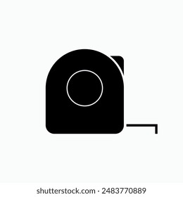 Measurer Icon. Measurement Tool. Meter Symbol.