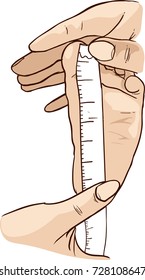 Measuring baby foot