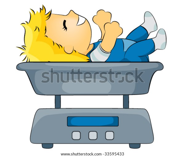 Download Measuring Baby Weight Vector Stock Vector (Royalty Free ...