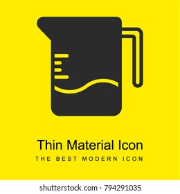 Measuring bright yellow material minimal icon or logo design