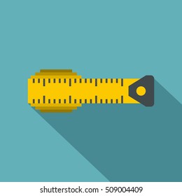 Measuring centimeter icon. Flat illustration of measuring centimeter vector icon for web