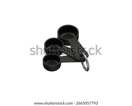 measuring coffee spoon icon 3d illustration render