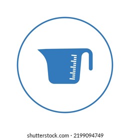 Measuring cooking equipment cup icon | Circle version icon |