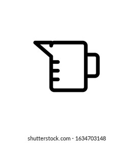 Measuring. Cooking Icon Set. Minimalist and Elegant Outline Style Editable Vector Logo Template.