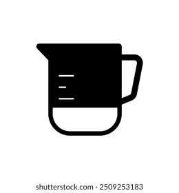 measuring cup concept line icon. Simple element illustration. measuring cup concept outline symbol design.