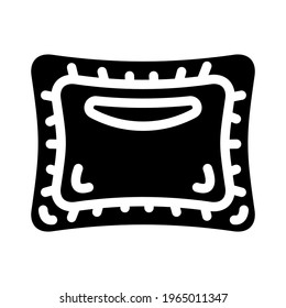 taza de medición para el vector de icono de glifo detergente. vaso medidor con signo detergente. símbolo de contorno aislado ilustración negra