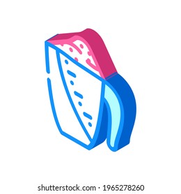 measuring cup with detergent isometric icon vector. measuring cup with detergent sign. isolated symbol illustration