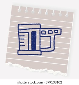 measuring cup doodle drawing