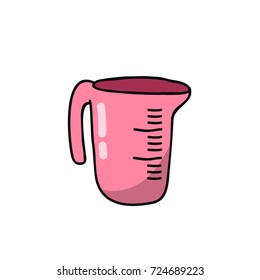 measuring cup doodle icon