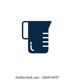 measuring cup glyph icon