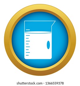 Measuring cup icon blue vector isolated on white background for any design