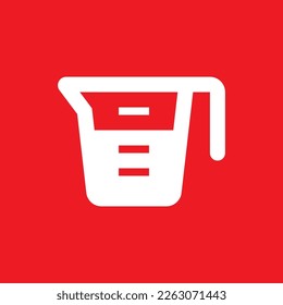 Measuring cup icon, common graphic resources, vector illustration.