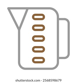Measuring cup icon. Concept of cooking, baking, and kitchen measurement.