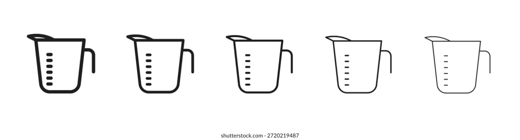 Diseño del icono de la taza de medición, logotipo, App, UI. Ilustración vectorial, EPS